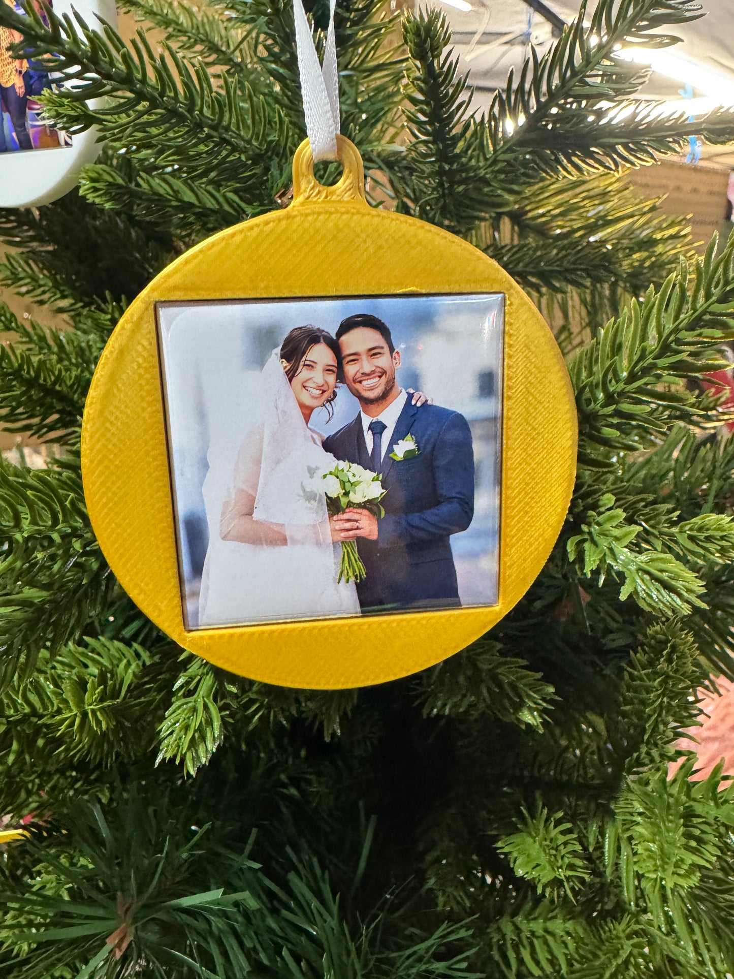Interchangeable Photo Magnet Christmas Ornaments