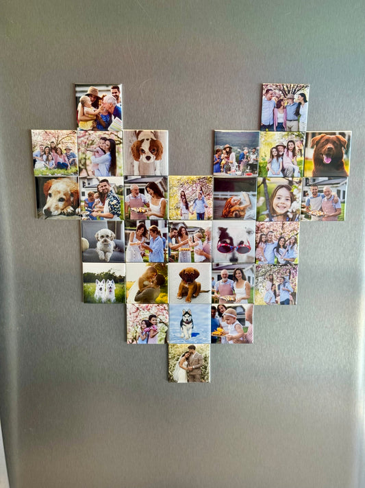 Set of 9 Custom Photo Magnets – A Memory You Can Hold Onto