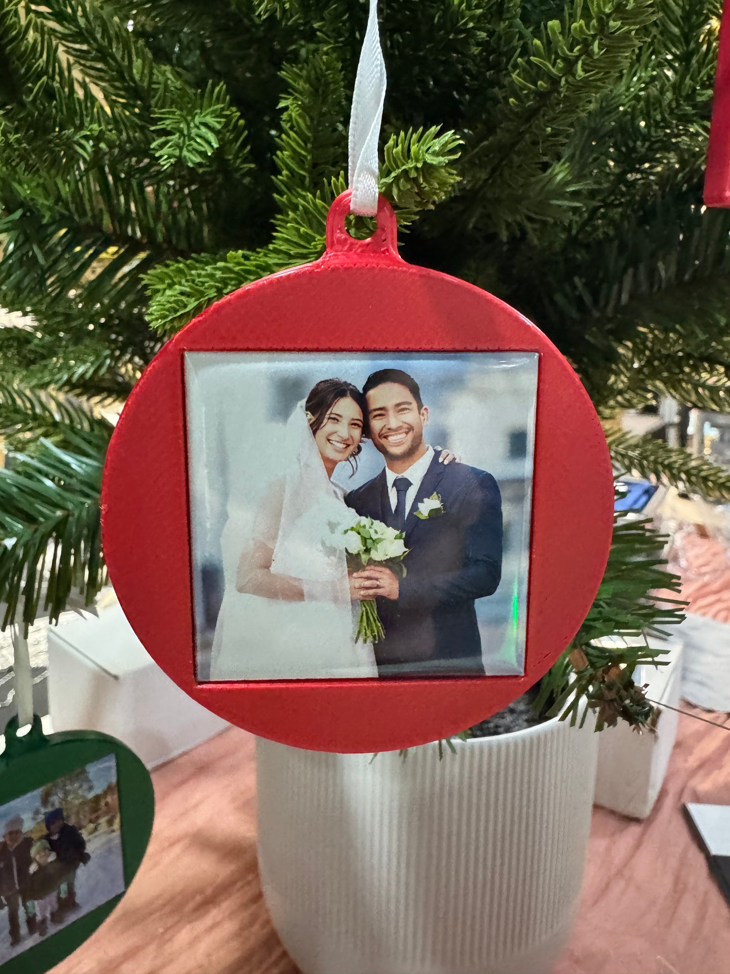 Interchangeable Photo Magnet Christmas Ornaments
