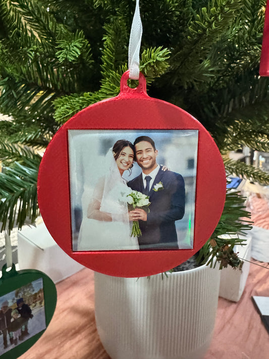 Interchangeable Photo Magnet Christmas Ornaments