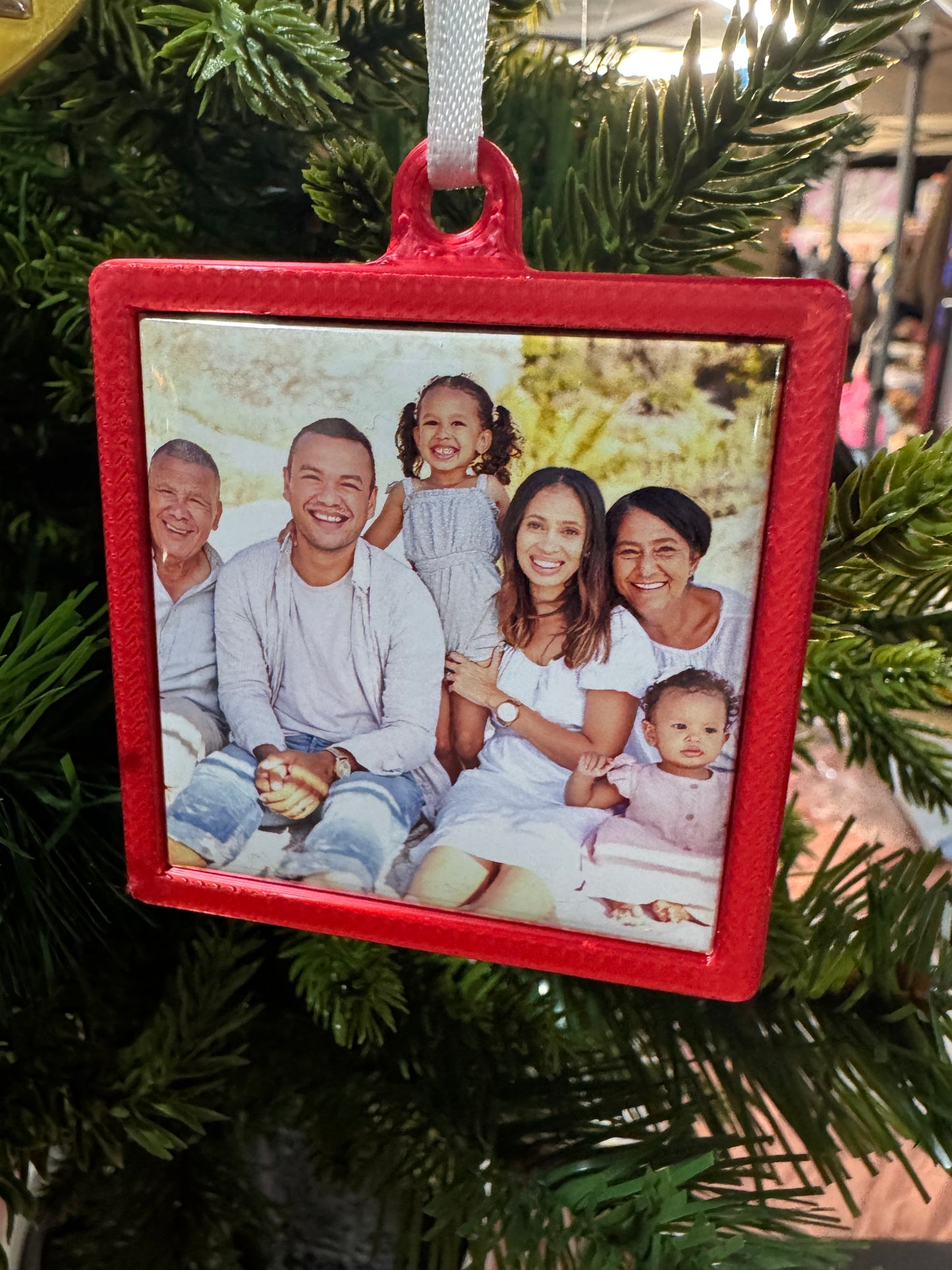 Interchangeable Photo Magnet Christmas Ornaments