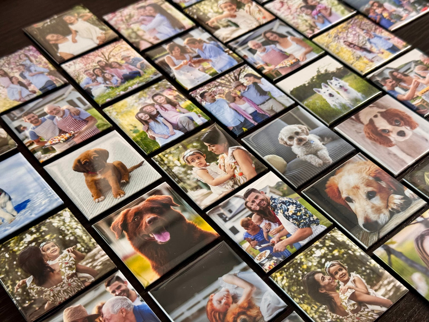 Set of 9 Custom Photo Magnets – A Memory You Can Hold Onto